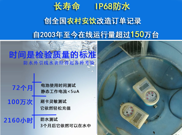 农村外引线智能水表